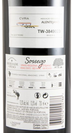 2023 Herdade do Peso Sossego red
