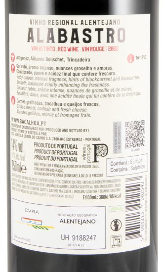 2022 Bacalhôa Alabastro red (damaged label)
