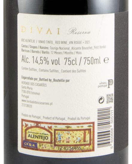 2021 DIVAI Reserva tinto