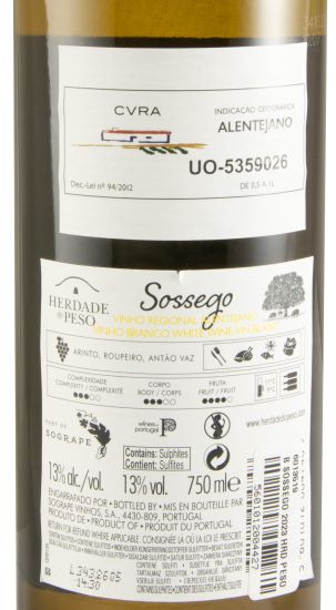 2023 Herdade do Peso Sossego branco