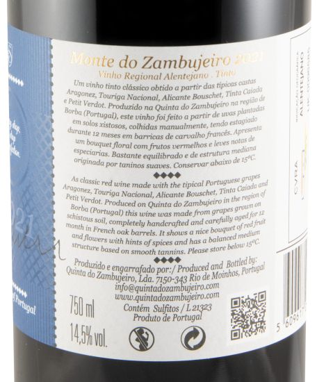 2021 Monte do Zambujeiro red