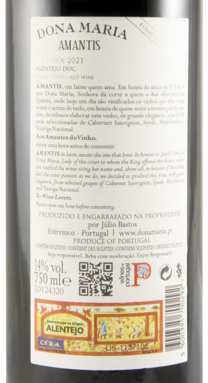 2021 Júlio Bastos Dona Maria Amantis Reserva tinto