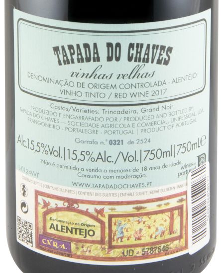 2017 Tapada do Chaves Vinhas Velhas red