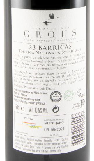 2023 Herdade dos Grous 23 Barricas tinto