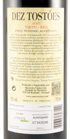 2023 Herdade da Maroteira Dez Tostões red