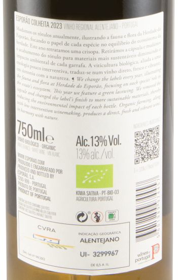 2023 Esporão Colheita biológico branco