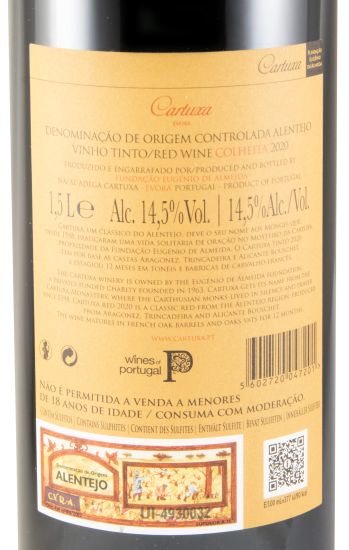 2020 Cartuxa tinto (caixa em madeira) 1,5L