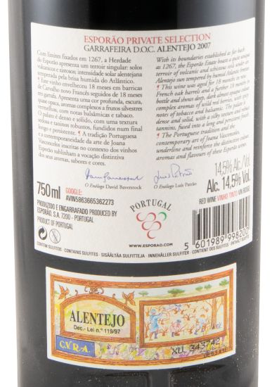 2007 Esporão Private Selection red