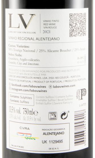 2021 Lobo de Vasconcellos LV tinto