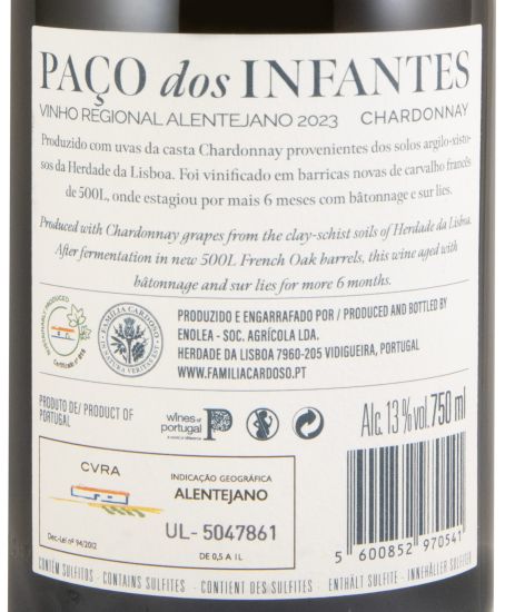 2023 Herdade da Lisboa Paço dos Infantes Chardonnay branco