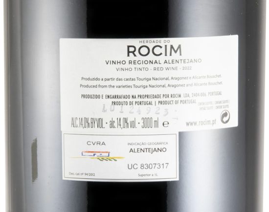 2022 Herdade do Rocim tinto 3L