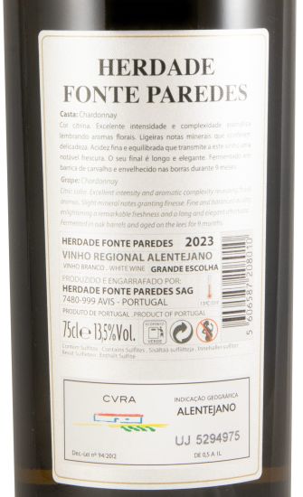 2023 Herdade Fonte Paredes Grande Escolha branco