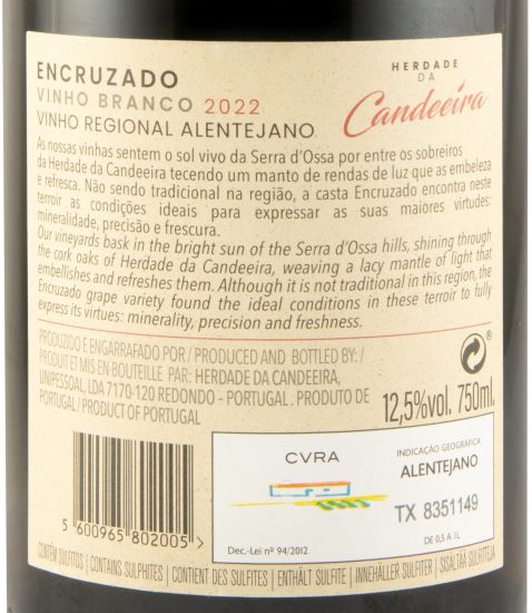 2022 Herdade da Candeeira Encruzado white