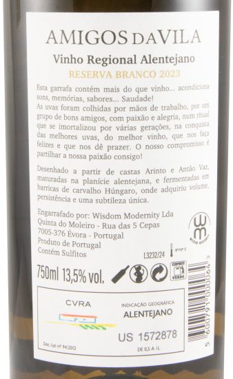 2023 Amigos da Vila Reserva branco