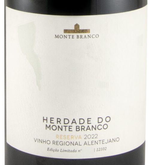 2022 Herdade do Monte Branco Reserva Limited Edition red