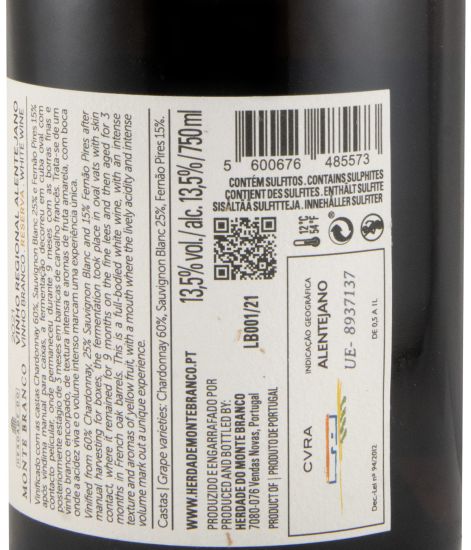 2021 Herdade do Monte Branco Reserva white