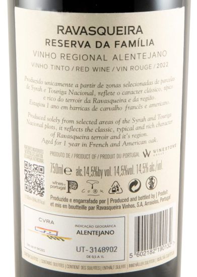 2022 Monte da Ravasqueira Reserva da Família red