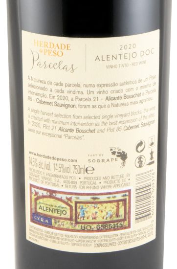2020 Herdade do Peso Parcelas tinto
