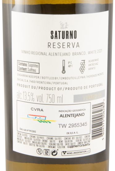 2021 Saturno Reserva branco