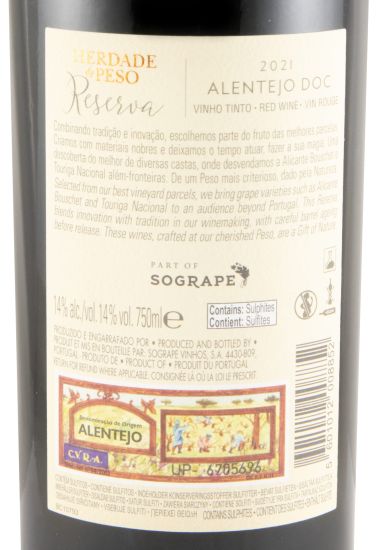 2021 Herdade do Peso Reserva tinto