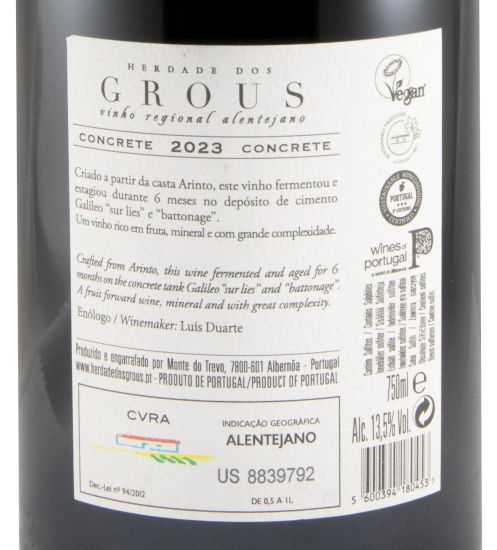 2023 Herdade dos Grous Concrete white