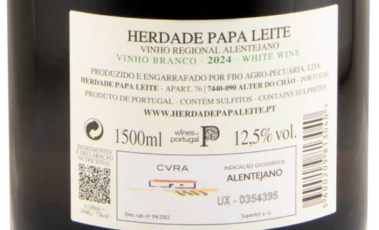 2024 Herdade Papa Leite C50 branco 1,5L