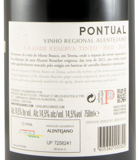 2021 Pontual Grande Reserva tinto