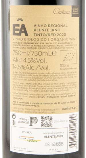 2020 Fundação Eugénio de Almeida EA organic red