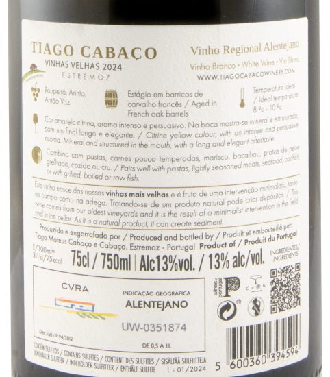 2024 Tiago Cabaço Vinhas Velhas white