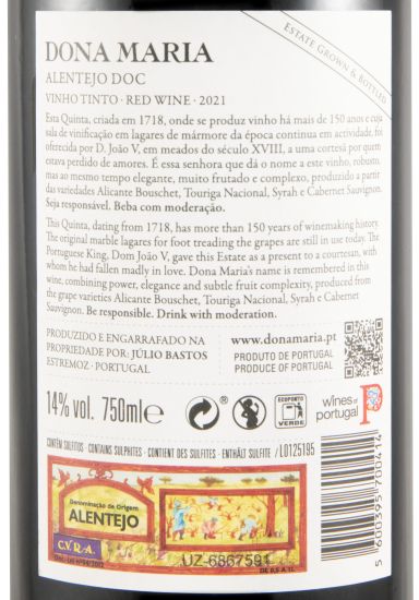 2021 Júlio Bastos Dona Maria tinto