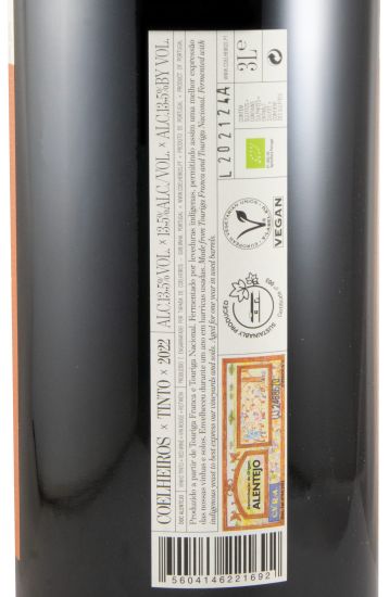 2022 Coelheiros organic red 3L