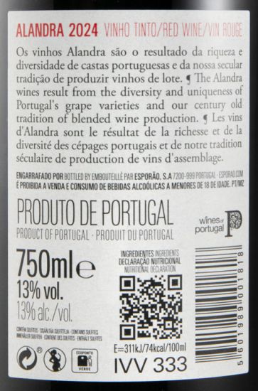 2024 Esporão Alandra tinto