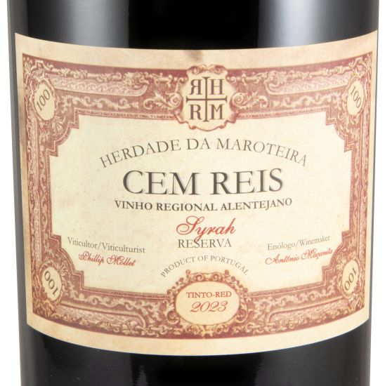 2023 Herdade da Maroteira Cem Reis Syrah Reserva tinto 1,5L