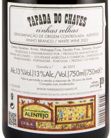 2022 Tapada do Chaves Vinhas Velhas white