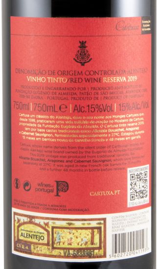 2019 Cartuxa Reserva red