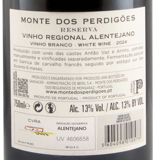 2024 Monte dos Perdigões Reserva branco