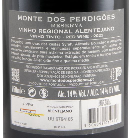 2023 Monte dos Perdigões Reserva tinto