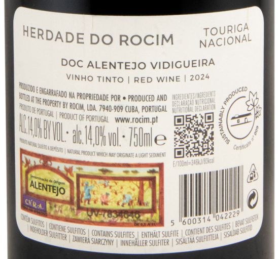 2024 Herdade do Rocim Touriga Nacional tinto