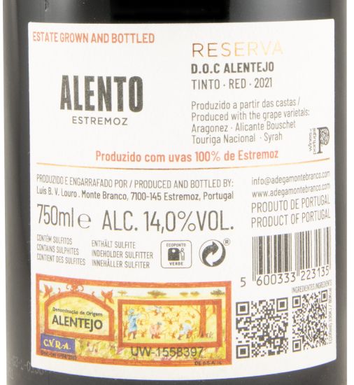 2021 Alento Reserva tinto