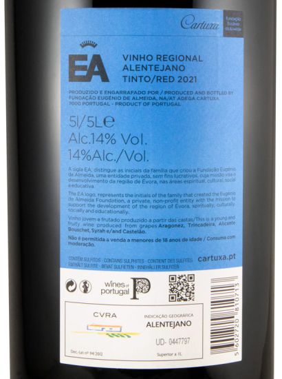 2021 Fundação Eugénio de Almeida EA red 5L