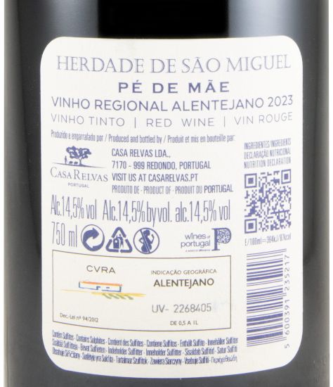 2023 Herdade de São Miguel Pé de Mãe tinto