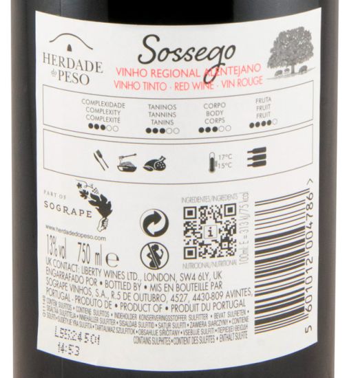 2024 Herdade do Peso Sossego red
