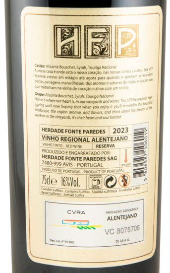 2023 Herdade Fonte Paredes Reserva tinto