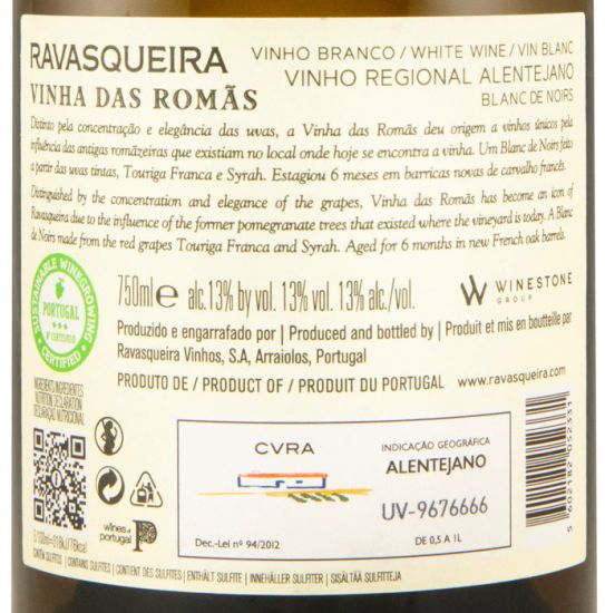 2024 Ravasqueira Vinha das Romãs Blanc de Noirs branco