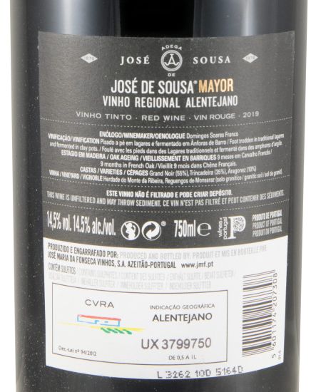 2019 José Maria da Fonseca José de Sousa Mayor tinto