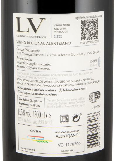 2022 Lobo de Vasconcellos LV red 1.5L