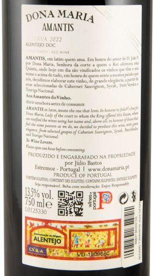 2022 Júlio Bastos Dona Maria Amantis Reserva tinto