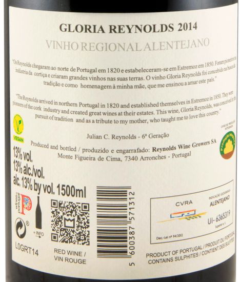 2014 Gloria Reynolds tinto 1,5L