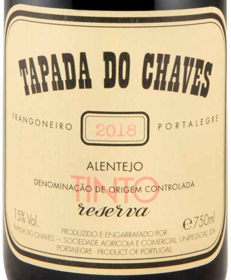 2018 Tapada do Chaves Reserva red