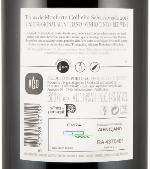 2015 Terras de Monforte Colheita Selecionada red 1.5L